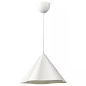 IKEA ZEBRASÄV Asymmetrical White Pendant Lamp Made from Recycled Plastic